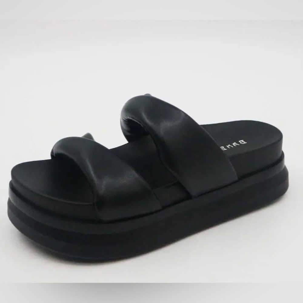 Black platform sandals - Picture 1 of 4